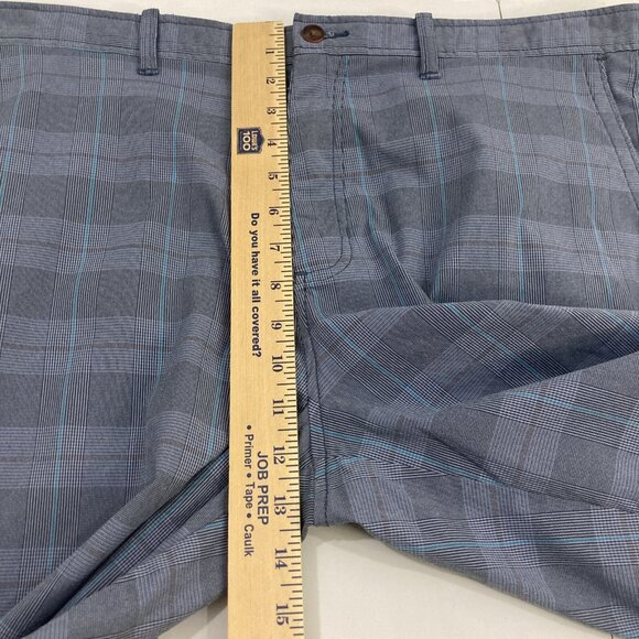 Tommy Bahama Men 36 Blue Plaid Chino Shorts - Picture 6 of 8